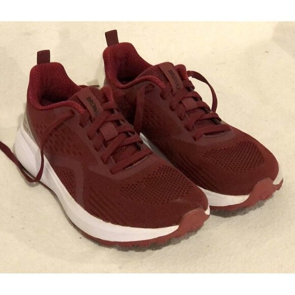 Bronax Mens Supportive Wide Toe Box Red Running Shoes S71 Sz EU40/US 7 GC - Picture 2 of 12